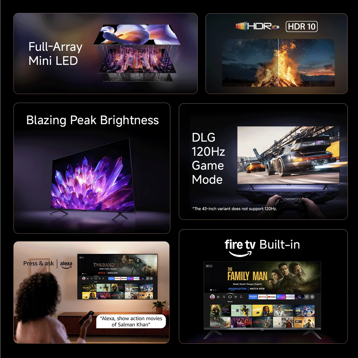 Stanlee India 43" Smart TV - Frameless